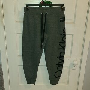 Calvin Klein Charcoal Gray Logo Joggers